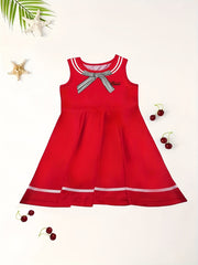 Girls Bow Sleeveless Dress Summer Gift