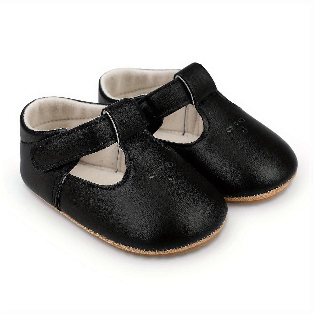 Baby Girls Leather Princess Shoes Soft Crib Prewalker Shoes