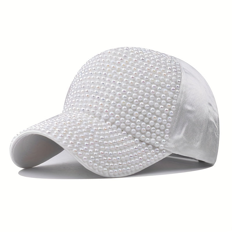 Rhinestone Baseball Cap Sparkly Y2K Dad Hat Hip Hop Sunscreen Hat
