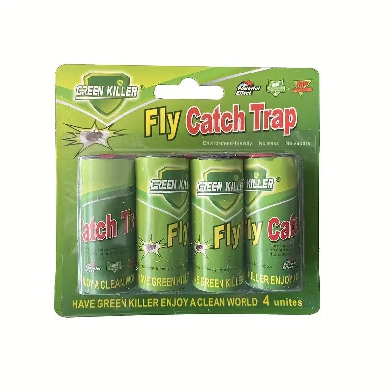 Fly Catcher Trap Sticky Fly Paper Ribbon Pest Control