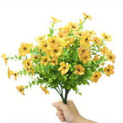 2pcs Outdoor Artificial Flowers for Garden Window Box Porch Home Decoration