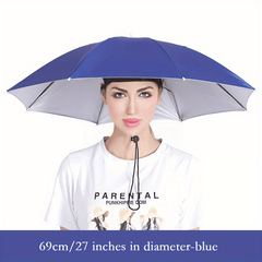 27in Hat Umbrella Rain or Shine Fishing Elastic Band Lightweight