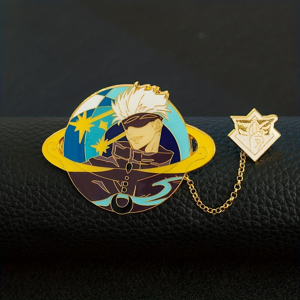 Anime Tassel Brooch Metal Enamel Lapel Pin Hat Brooch Pin Jewelry