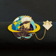 Anime Tassel Brooch Metal Enamel Lapel Pin Hat Brooch Pin Jewelry