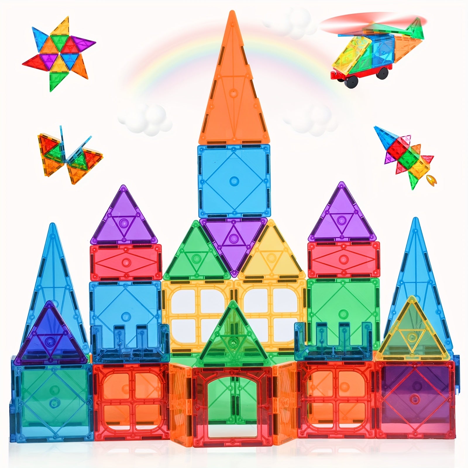 56pcs Magnetic Building Blocks for Kids