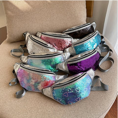 Sequins Waist Bag for Women Outdoor Travel & Commuting