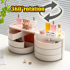 Rotatable Storage Box for Student Desk and Cosmetics