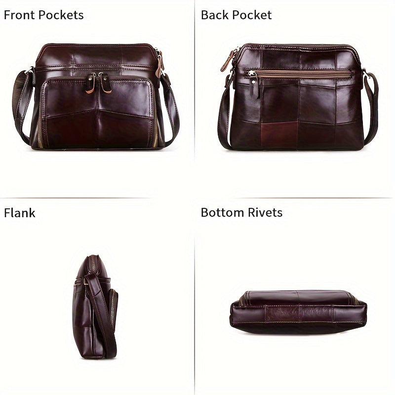 Stylish Brown Leather Crossbody Bag for Women