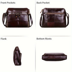 Stylish Brown Leather Crossbody Bag for Women