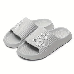 Men's Casual Puppy Slides Slip On Slippers Various Colors