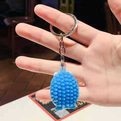 Hedgehog Key Chain For Kids Birthday Gift Key Ring Holder Wallet Bag Animal