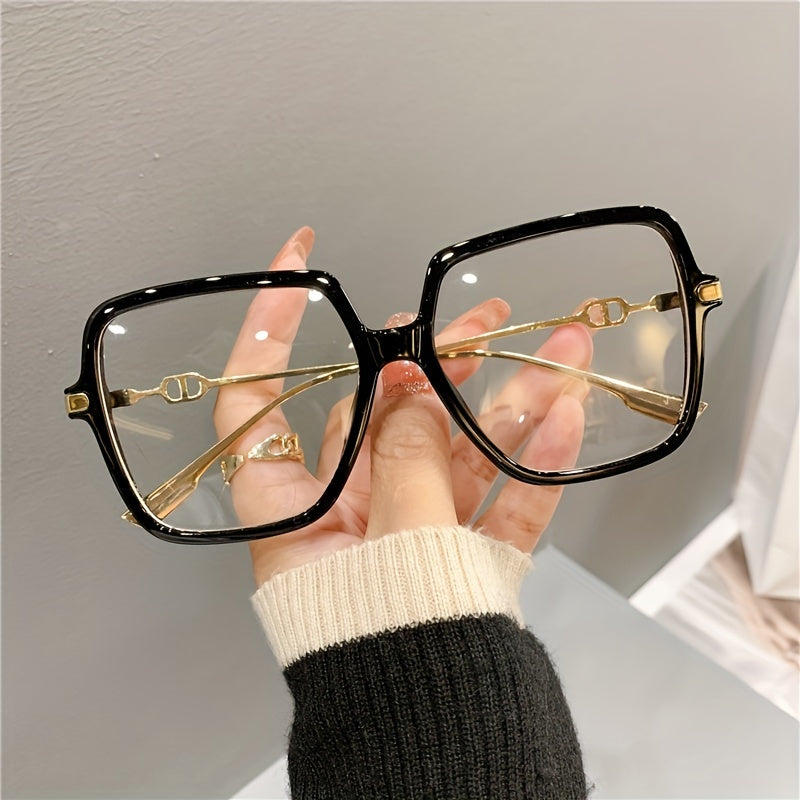Oversized Butterfly Eyewear Women's Metal Frame Glasses