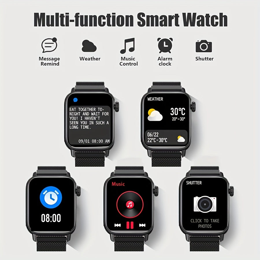 Meat Ball Fitness Smart Watch Full Touch Wireless Call Sports Mode