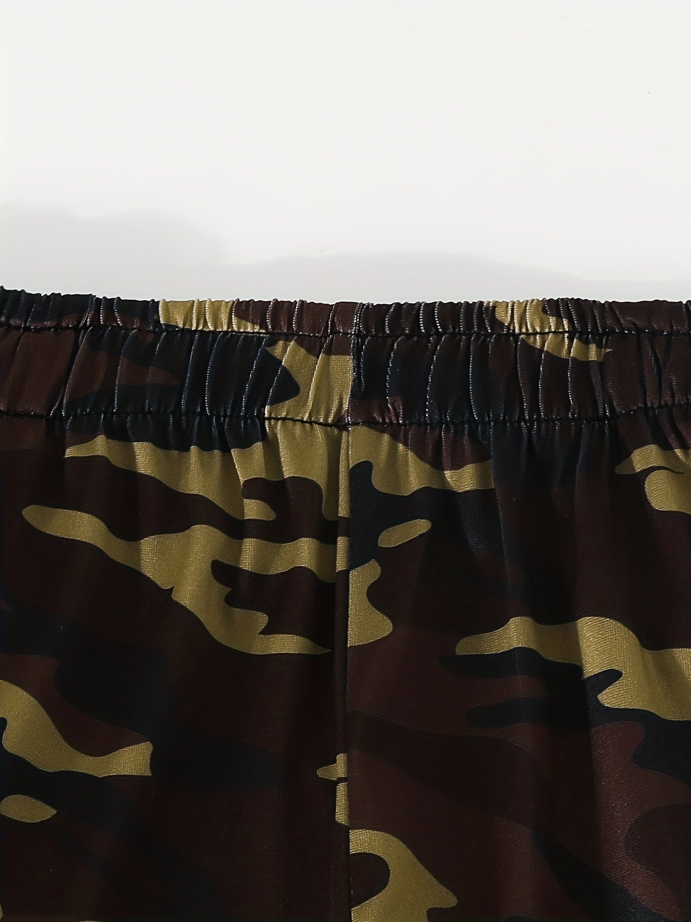 2pcs Boys Camo Short Sleeve Tees & Long Trousers Sets Summer Kids Outfits