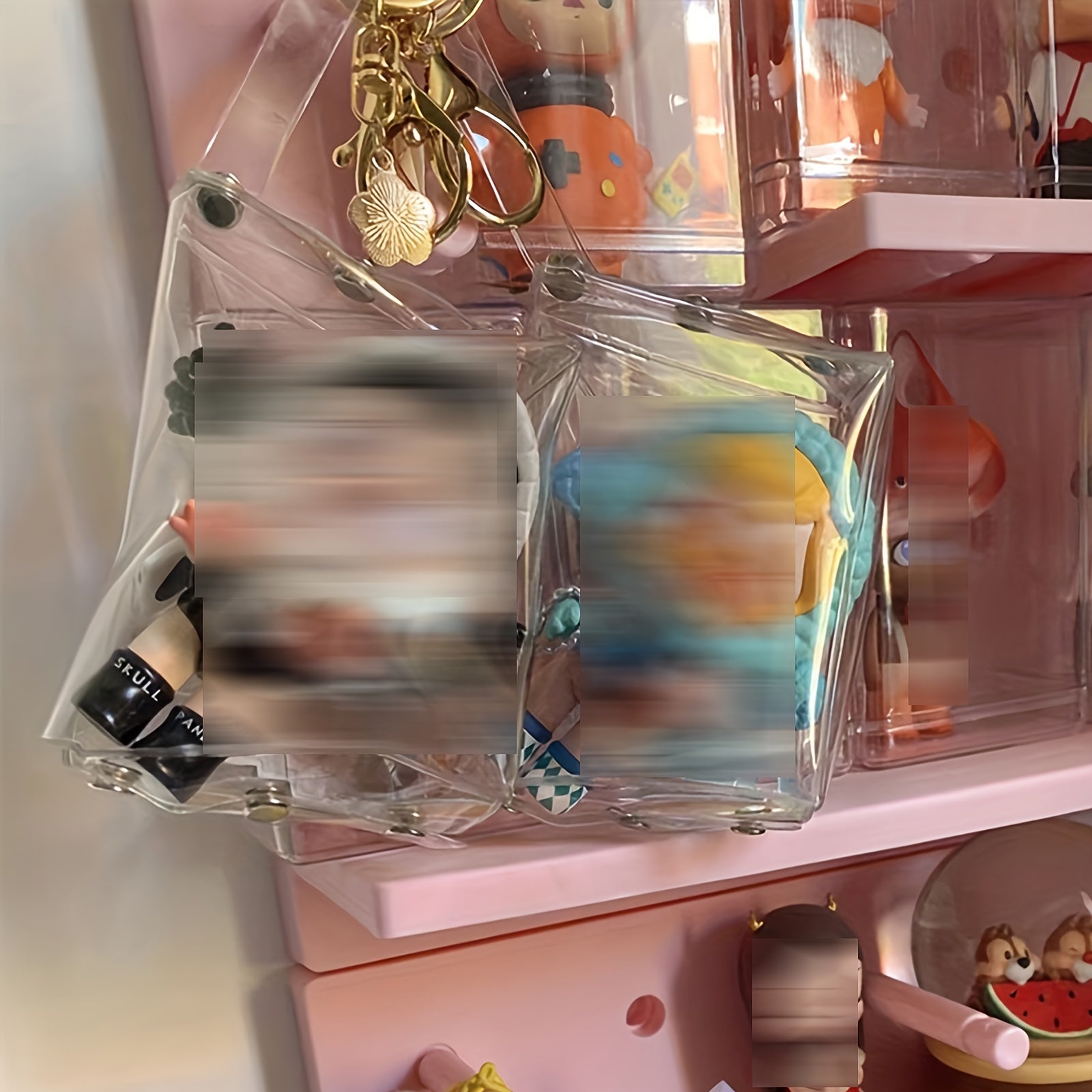 Square Coin Purse Key Holder Doll Display Box