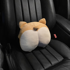 Corgi Butt Car Neck Pillow Seat Waist Back Cushion Car Accessories