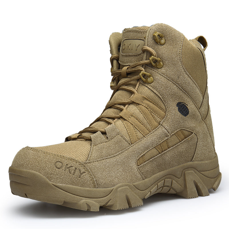 Men's Suede Hiking Boots Wear Resistant Non Slip Outdoor Shoes