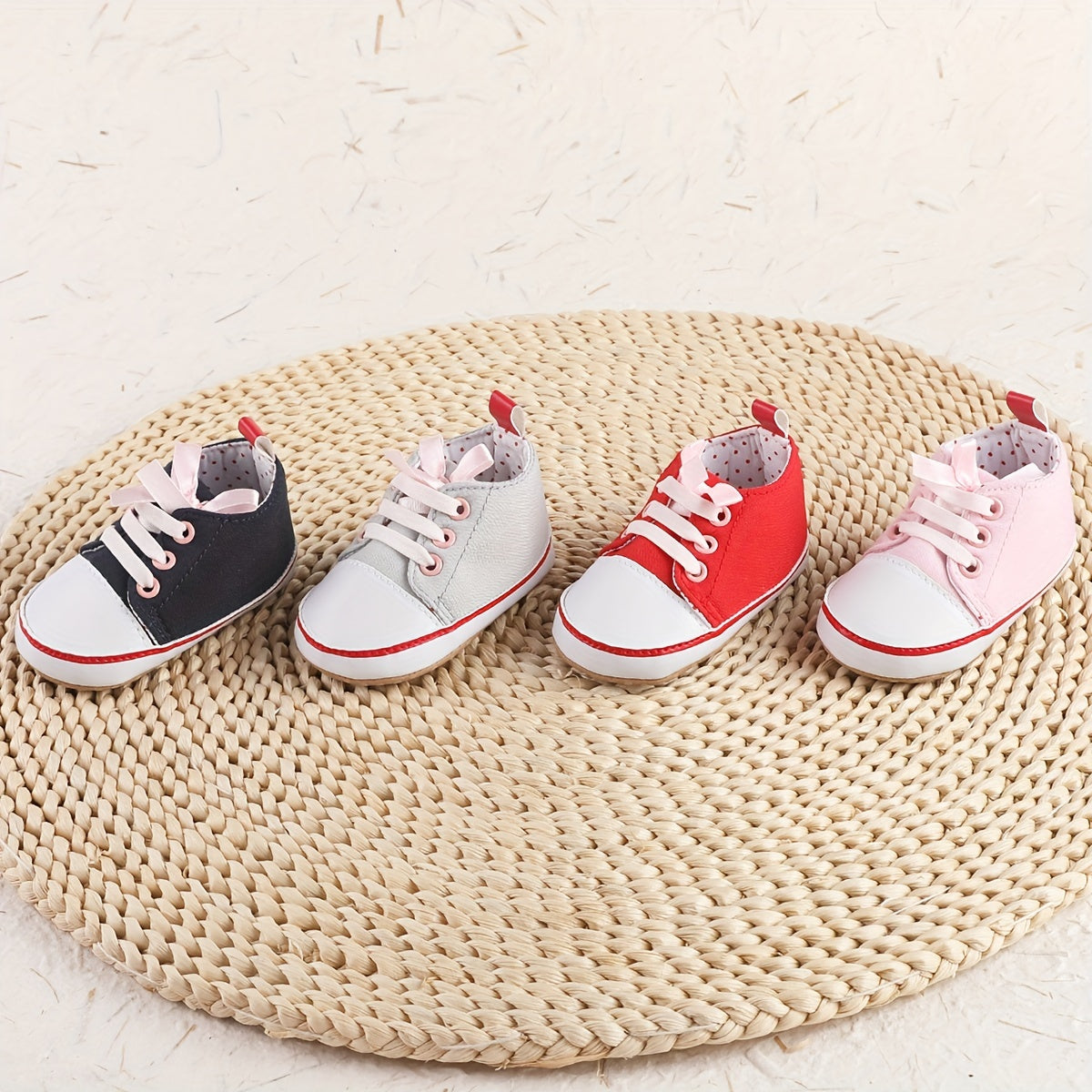 Baby Girls Casual Sneakers Lightweight Non Slip Shoes
