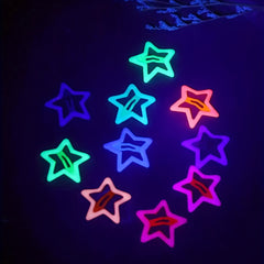 10pcs Princess Hair Clips Luminous and Decorative for Girls
