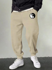 Men's Leaf Graphic Sweatpants Breathable Loose Joggers