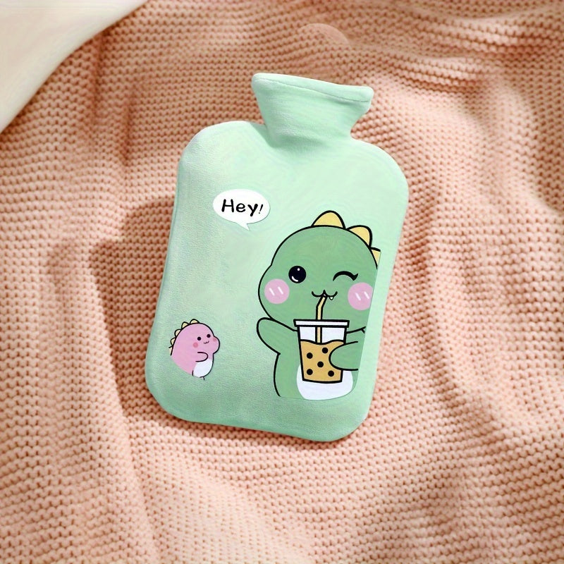350ml Cartoon Dinosaur Rabbit Plush Warm Water Bag Hot Water Bag