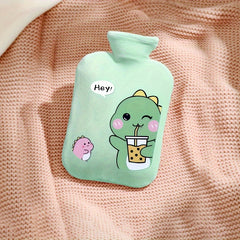 350ml Cartoon Dinosaur Rabbit Plush Warm Water Bag Hot Water Bag