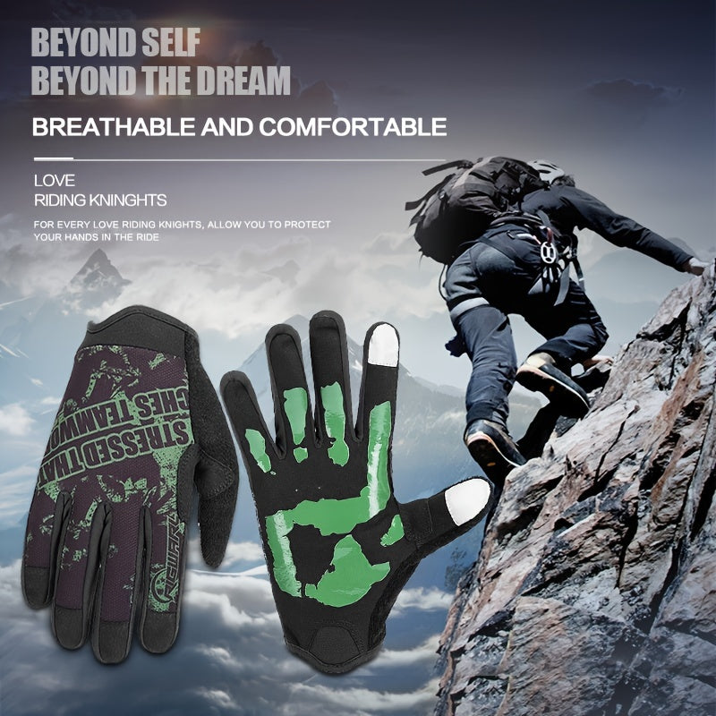 Warm Wind-Resistant Outdoor Cycling Gloves - Long Finger