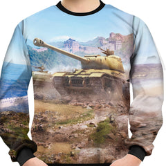 3D Tank Print Kid's Sweatshirt Unisex Pullover Casual Long Sleeve Top