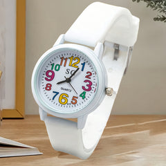 Colorful Digital Quartz Wrist Watch Unisex TPU Strap
