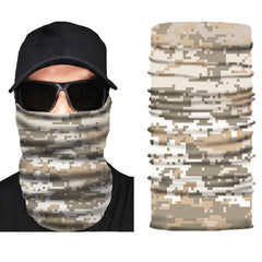 Sports Face Mask Mosaic Cube Camouflage Neck Protector Unisex Dustproof Mask