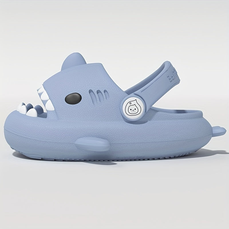 Girls Cartoon Shark House Shoes Indoor Slippers Lightweight Anti Slip Sandals
