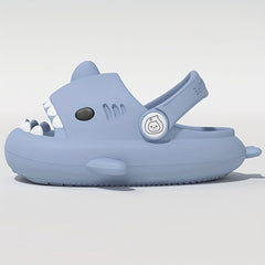 Girls Cartoon Shark House Shoes Indoor Slippers Lightweight Anti Slip Sandals