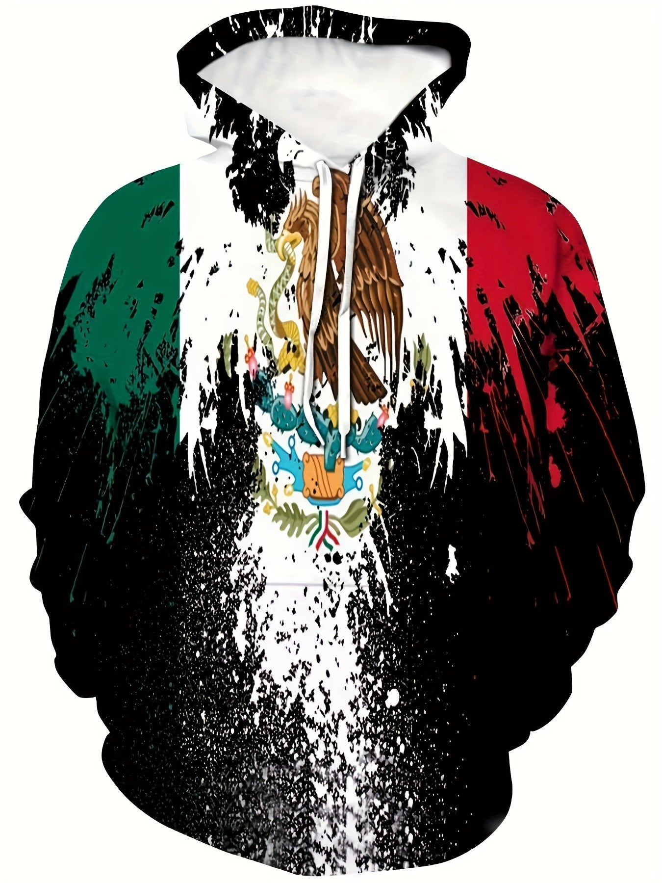 MEXICO Print Hoodies For Men Graphic Hoodie With Kangaroo Pocket