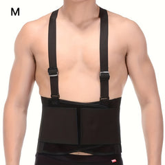 Heavy Duty Weight Lift Lumbar Back Support Belt Brace Suspender