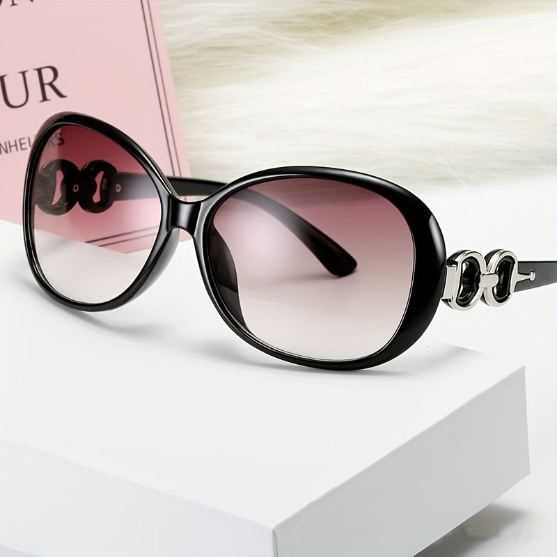 Oval Frame Sunglasses Vintage Cat Eye Glasses UV400