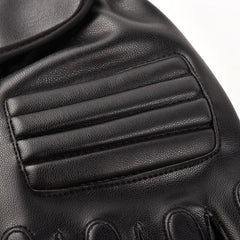 Men's Pu Leather Tactical Gloves Non Slip Half Finger Driving Cycling Gloves