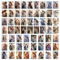 60pcs Romantic Waterproof Vinyl Stickers for Bottles, Skateboards, Laptops