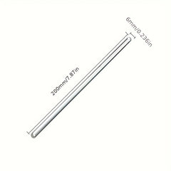 5pcs Glass Rod Stirrers for Mixing Beverages & Chemicals