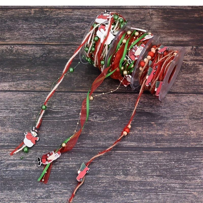 5M Christmas Ribbon Tree Decoration DIY Navidad Party Favors