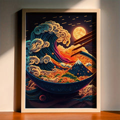 Colorful Ramen Wall Sticker for Kids Room