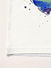 Sweet Heart Graphic Short Sleeve T shirt Crew Neck Tees For Girls