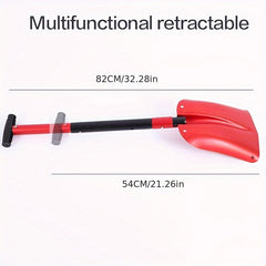 Aluminum Snow Shovel Telescopic Folding Portable Multifunctional