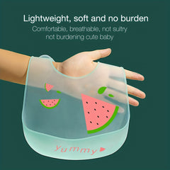 Baby Ultra Soft Silicone Feeding Bib Waterproof Bib