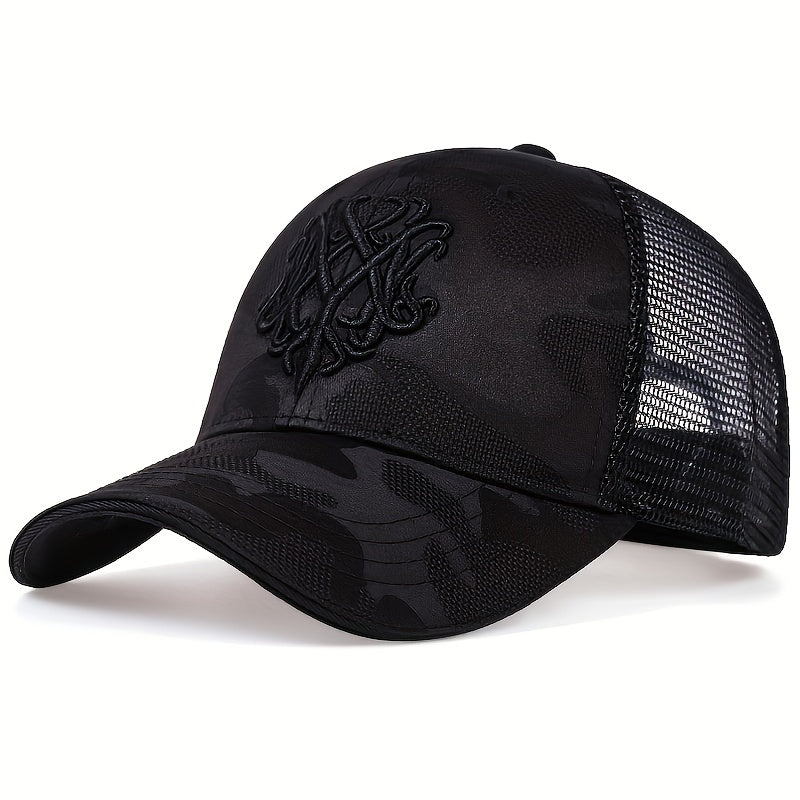 Men's Printed Baseball Cap Adjustable Casual Hat Spring Fall Summer Trucker Hat