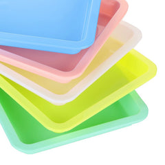 5pcs Colorful Plastic Storage Tray for Art Supplies & Crafts