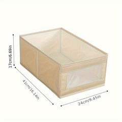 Clothes Storage Box Fabric Folding Underwear Drawer Organizer
