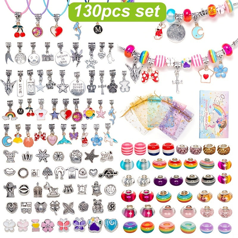 DIY Jewelry Making Kit 162pcs Women's Bracelet Necklace Girls' Jewelry Accessori