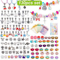 DIY Jewelry Making Kit 162pcs Women's Bracelet Necklace Girls' Jewelry Accessori