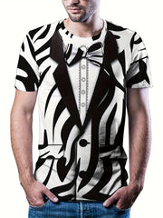 Funny 3D Print T shirt Men's Casual Street Style Round Neck Tee Shirt