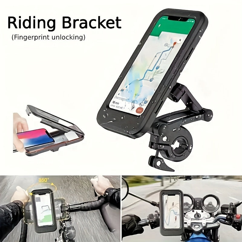 Waterproof Bicycle Phone Holder 360 Rotatable Bracket